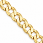 Gold plated 925 sterling silver Cuban curb link chain for men, additional view