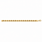 Gold plated 925 sterling silver rope bracelet for men, alternate view