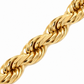 Gold plated 925 sterling silver rope bracelet for men, further view