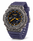 Iced out G-Shock with blue smoke band and black stone pavé case