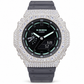 Iced Out Moissanite G-Shock GA-2100 Watch – Mint Accent Dial, Smoke Band