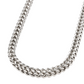 925 Sterling Silver Franco Chain, angled view