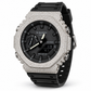 Custom iced out G-Shock GA-2100 CasiOak black dial angled view