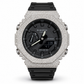 Iced out moissanite G-Shock GA-2100 black dial black band front view