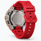 Iced out moissanite G-Shock GA-2100 watch with rose cross bezel and red dial – iced out CasiOak