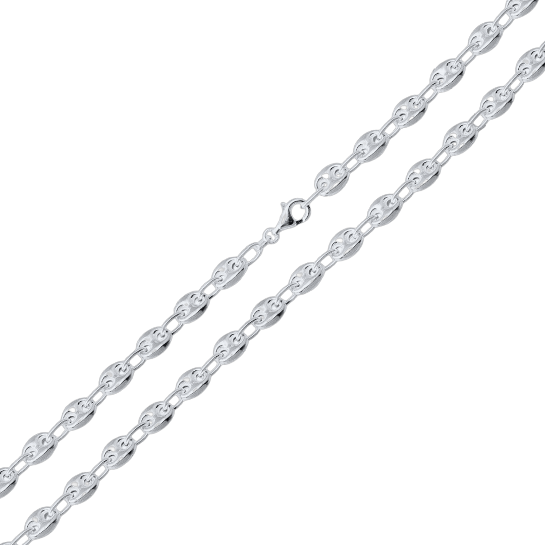 925 Sterling Silver Puffed Mariner Chain – view 1