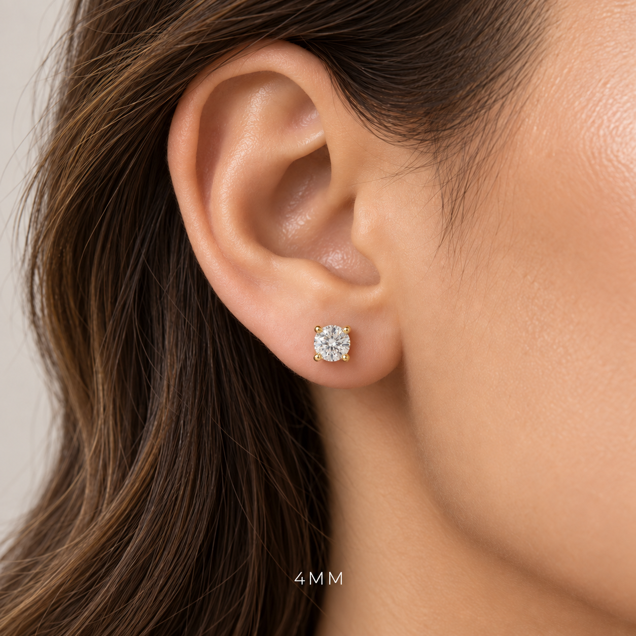Moissanite stud earrings