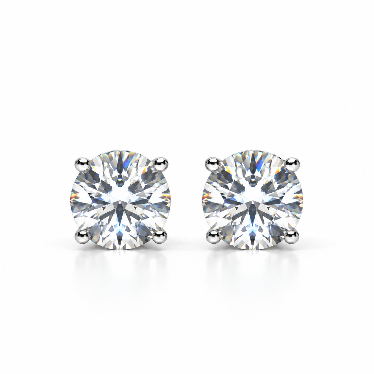 Moissanite stud earrings