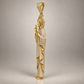 Custom gold and diamond Jesus full figure pendant side profile