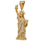 Custom gold and diamond Statue of Liberty pendant front view