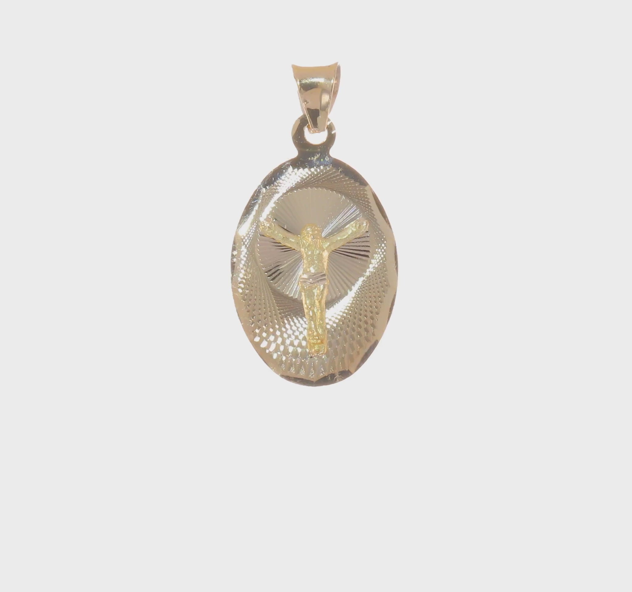14K Yellow Gold Oval Corpus Pendant medium video
