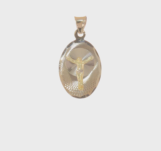 14K Yellow Gold Oval Corpus Pendant medium video
