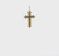 10K yellow gold polished Passion cross pendant video - 10D3521