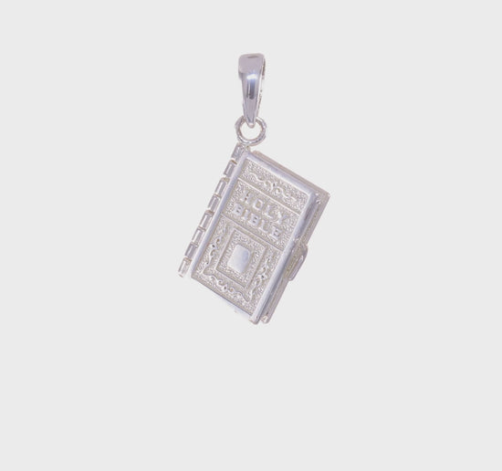 Sterling Silver Lord's Prayer Bible Pendant video