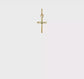 10K yellow gold small cross charm video - 10K2280
