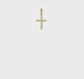 10K gold cross with heart center charm video - 10K8367