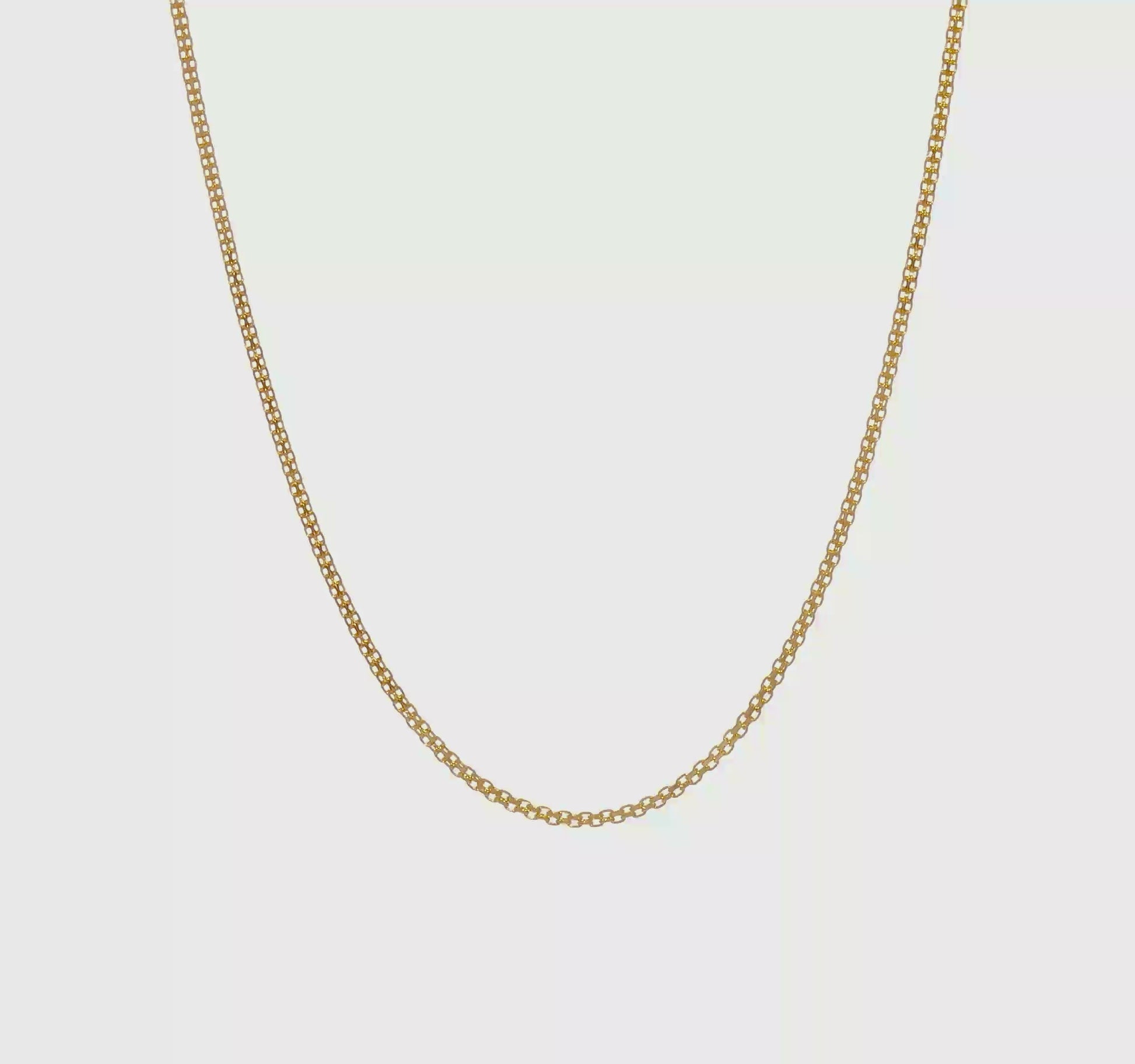 Gold Bismark chain, 2.2 mm, video