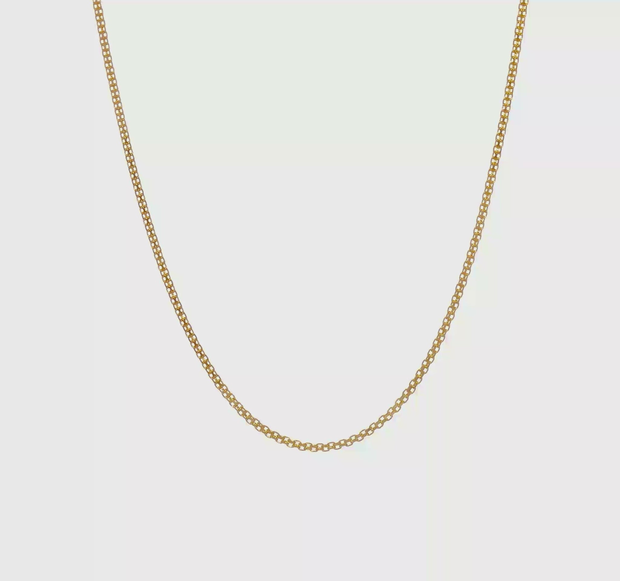Gold Bismark chain, 2.2 mm, video