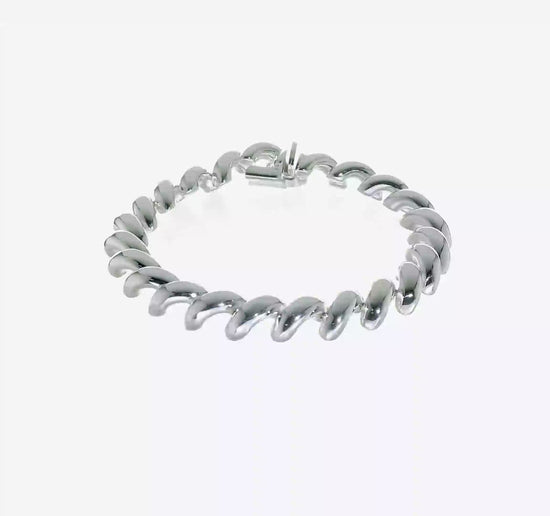 Sterling silver San Marco bracelet, 10 mm, video