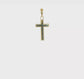 10K Gold Beaded Edge Cross Charm video