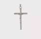 Sterling Silver Rhodium-Plated Crucifix Pendant – 360-Degree Video