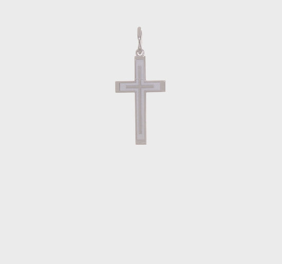Sterling Silver Laser Cut Cross Pendant – Small Size 360-Degree Video