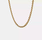 Yellow gold San Marco necklace, 10 mm, 17 inch, video