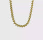 Yellow gold San Marco necklace, 10 mm, 18 inch, video