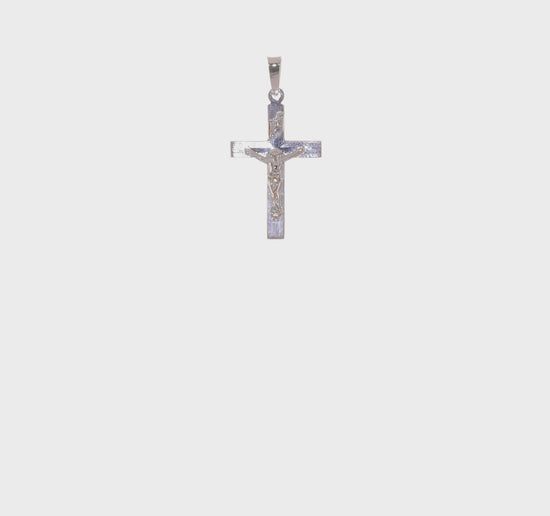 14K Gold INRI Crucifix Cross Pendant – XR2067 product video
