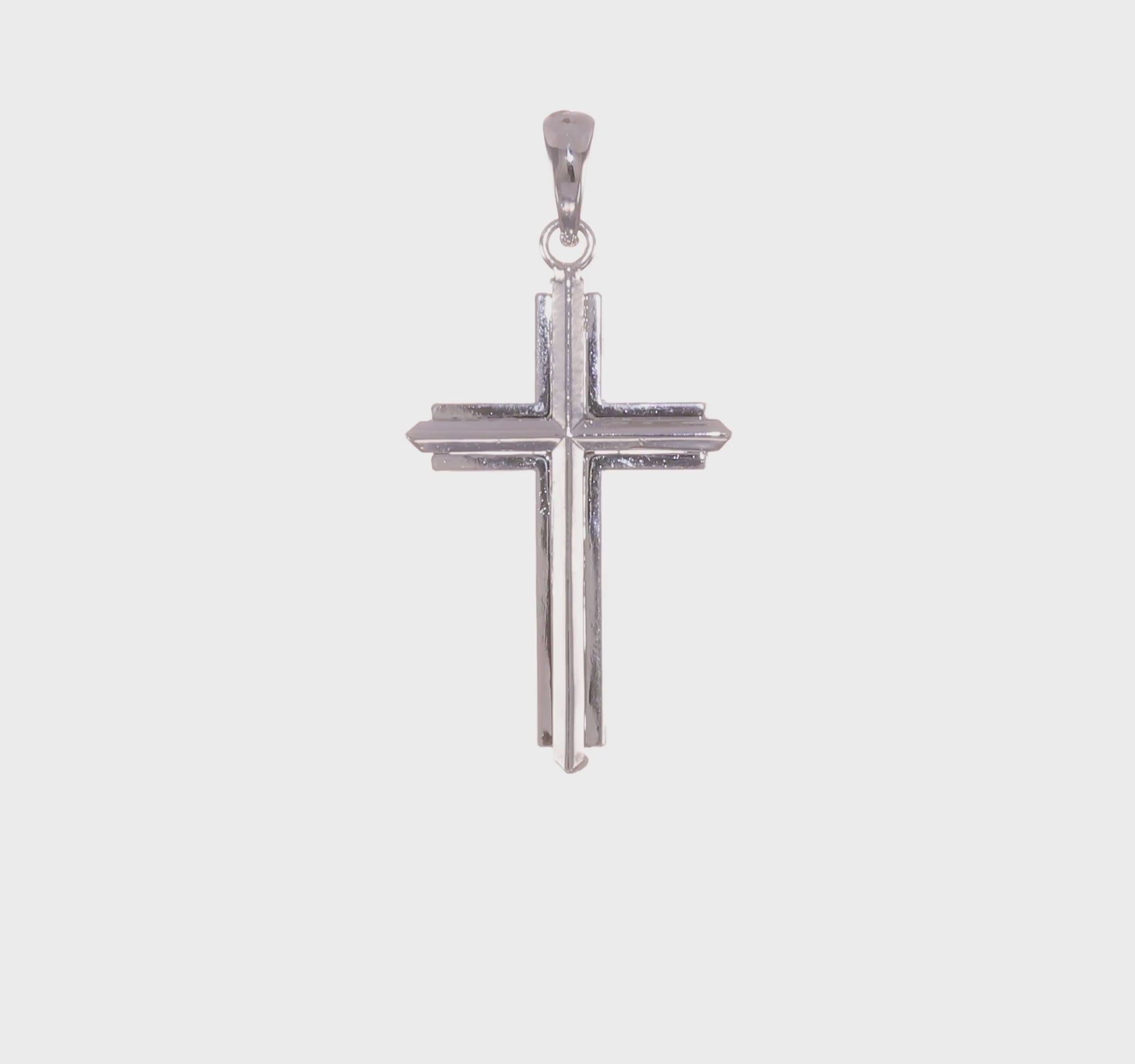 De-Ani Sterling Silver Passion Cross with Frame Pendant - product video