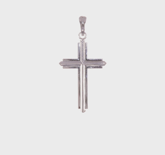 De-Ani Sterling Silver Passion Cross with Frame Pendant - product video