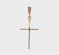 14K Yellow Gold Polished Flat Cross Pendant - product video