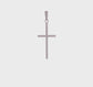 10K White Gold Polished Flat Cross Pendant - product video