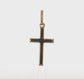 14K Yellow Gold Polished Latin Cross Pendant – 360-Degree Video