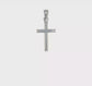 10K white gold polished cross pendant video - 10C1345