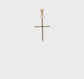10K Yellow Gold Polished Flat Cross Pendant - product video