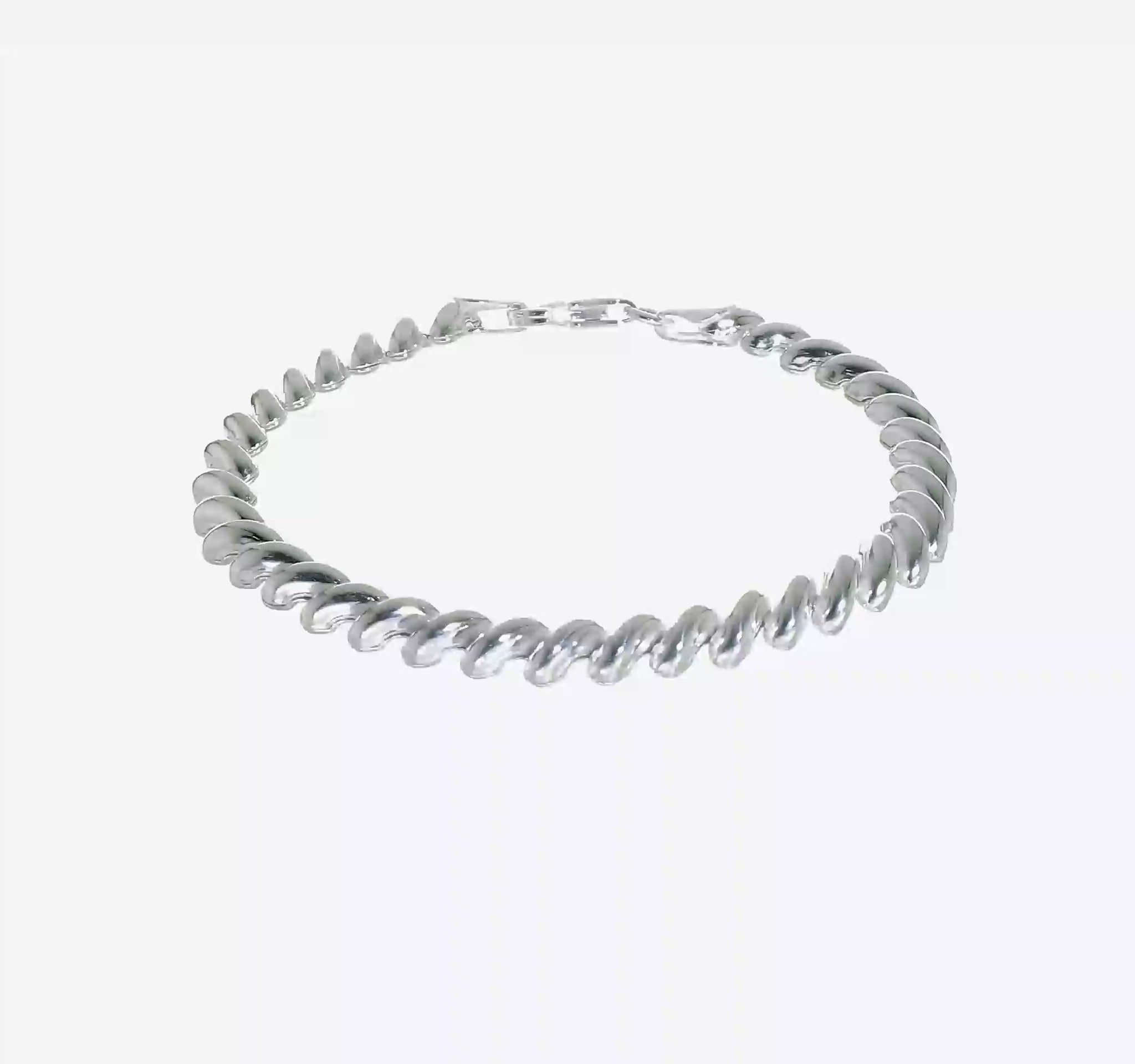 Sterling silver San Marco bracelet, 6 mm, video