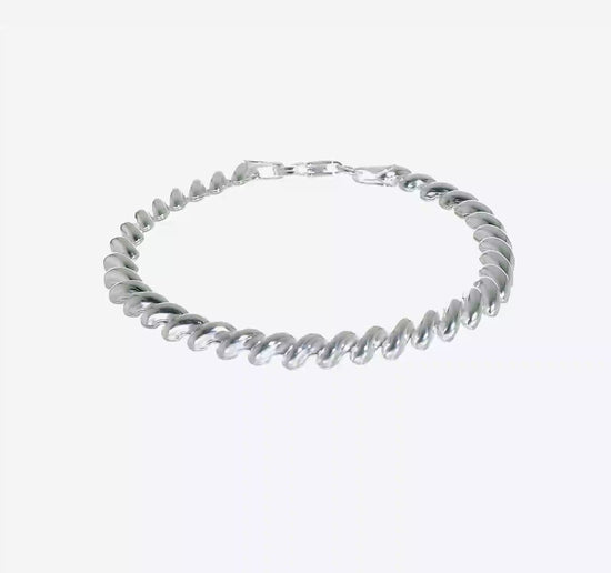 Sterling silver San Marco bracelet, 6 mm, video
