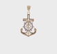 14K Gold Diamond-Cut Mariners Crucifix Pendant video