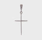 14K White Gold Polished Flat Cross Pendant - product video