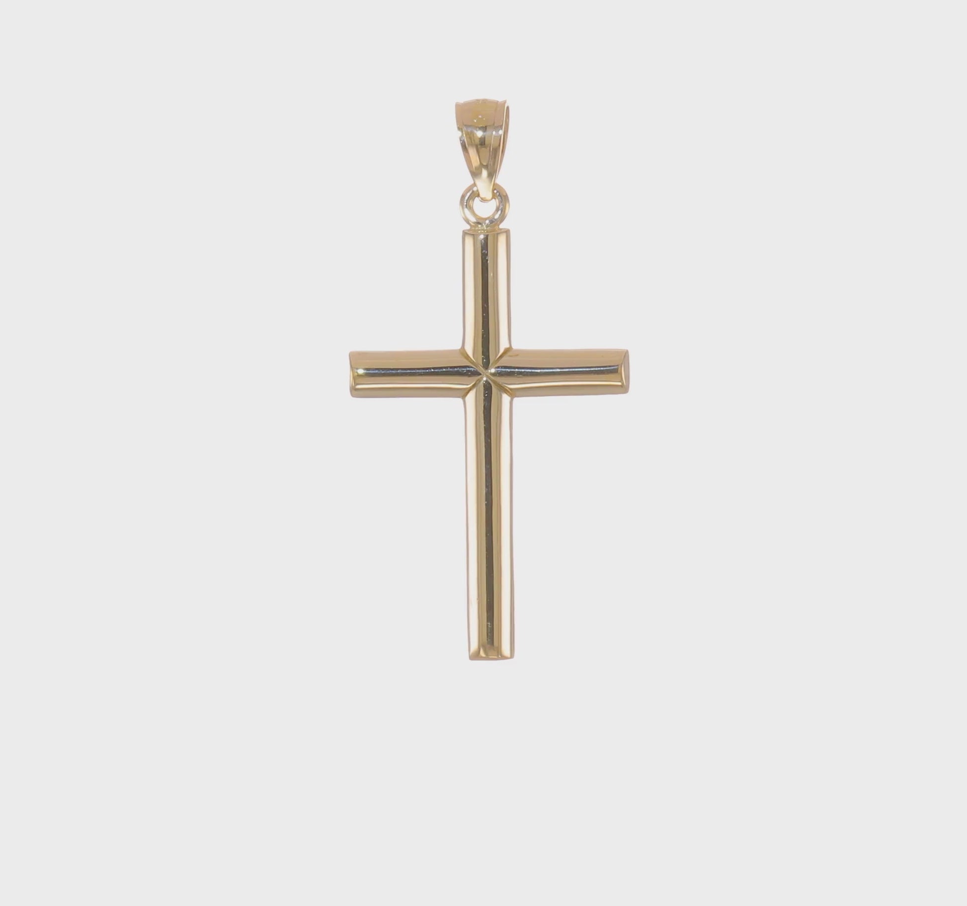 10K Yellow Gold Latin Cross Pendant video