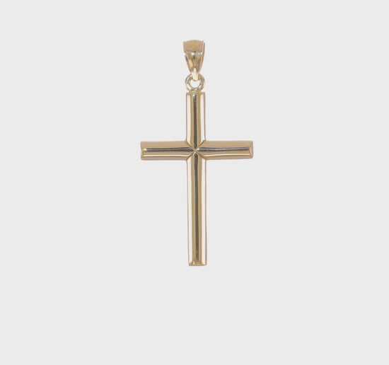 10K Yellow Gold Latin Cross Pendant video