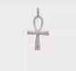 Sterling silver ankh cross pendant 34 mm video - QC1912