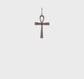 Silver laser cut ankh cross pendant 25 mm video - QXR137