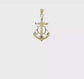 10K Gold Mariners Crucifix Pendant video