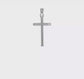 14K White Gold Hollow Latin Cross Pendant video