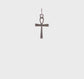 Silver laser cut ankh cross charm 20 mm video - QXR136