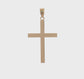 14K Yellow Gold Cross Pendant - product video