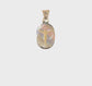 14K Yellow and Rhodium Oval Corpus Pendant small video