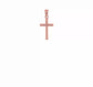 14K Rose Gold Hollow Latin Cross Pendant video